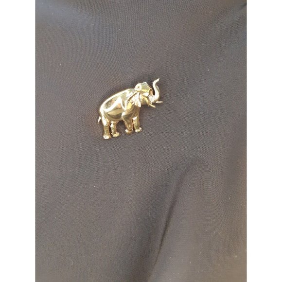 Vintage Gold Toned Elephant Brooch From Park Lane Jewellery - Picture 9 of 13